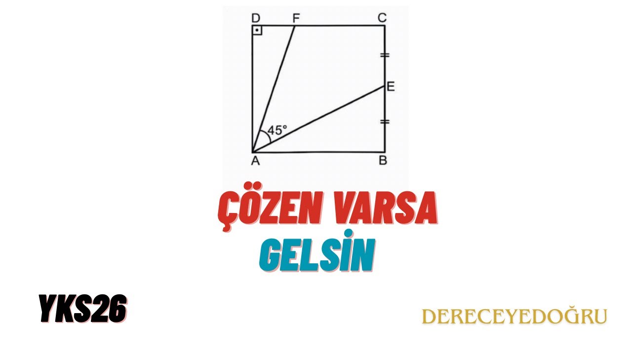 ÇÖZEBİLEN VARSA BUYURSUN (İMMKANSIZZ) #yks 
