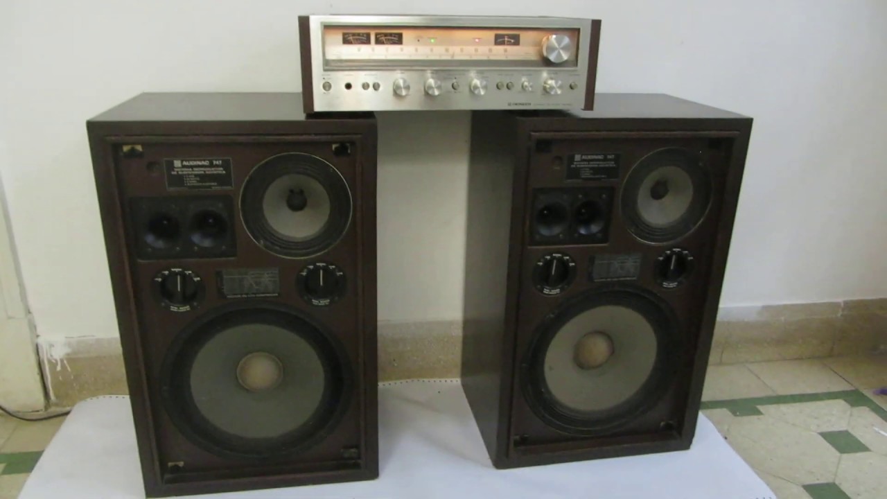 Sintoamplificador  Pioneer  SX-680  y bafles Audinac 747