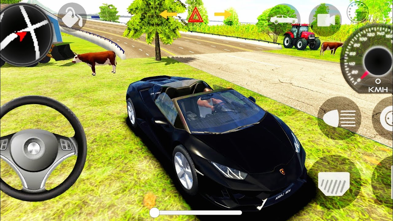 Modified lamborghini Black 🖤 lamborghini indan games car and gadi Wala game and Android 2025