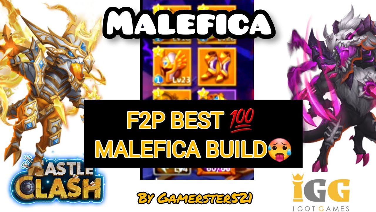Malefica MELTS Everything! 💀 F2p build | Castle Clash