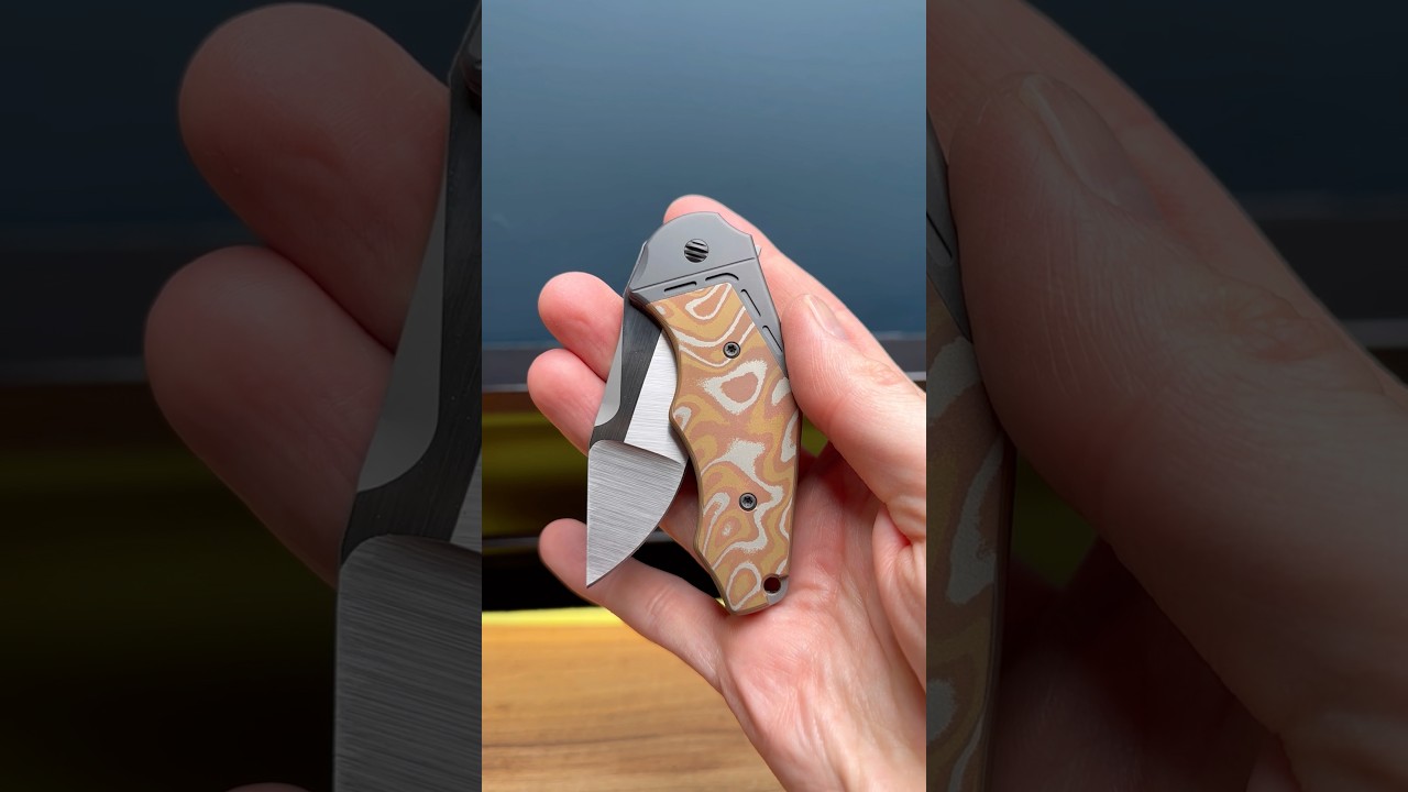 Yan&rsquo;s GTC Cabot Mokume Coppet Dark Matter Fat Carbon #knofe #knives #edc