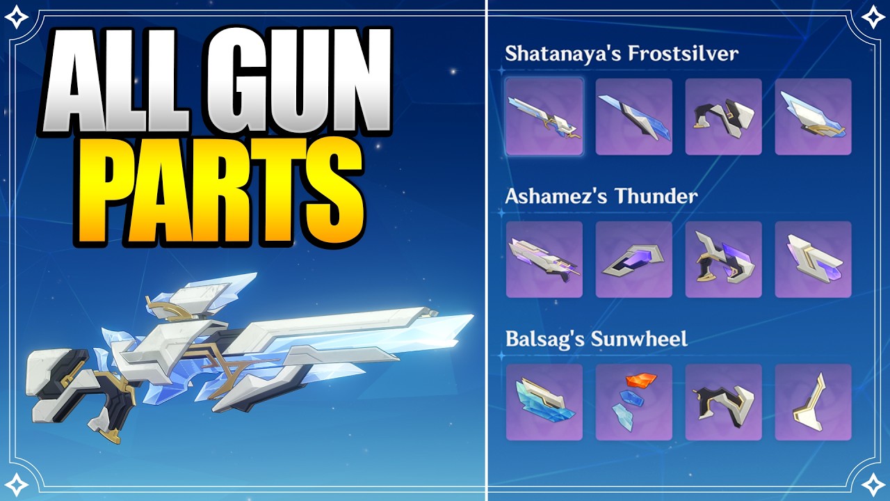 All Firearms Accessories/Parts  - Snezhnaya Guns 7.0【Genshin Impact】