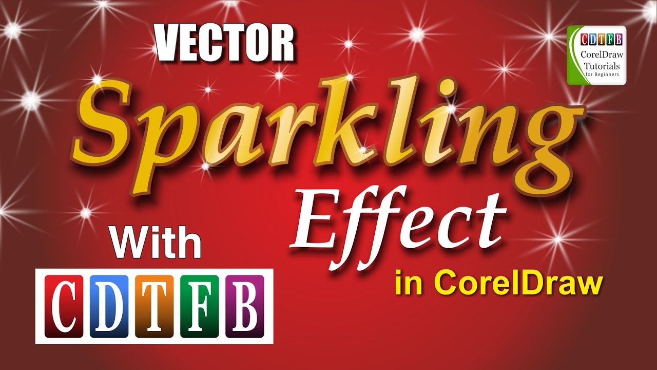 Vector Sparkling effect in coreldraw | cdtfb | corel draw in hindi, urdu