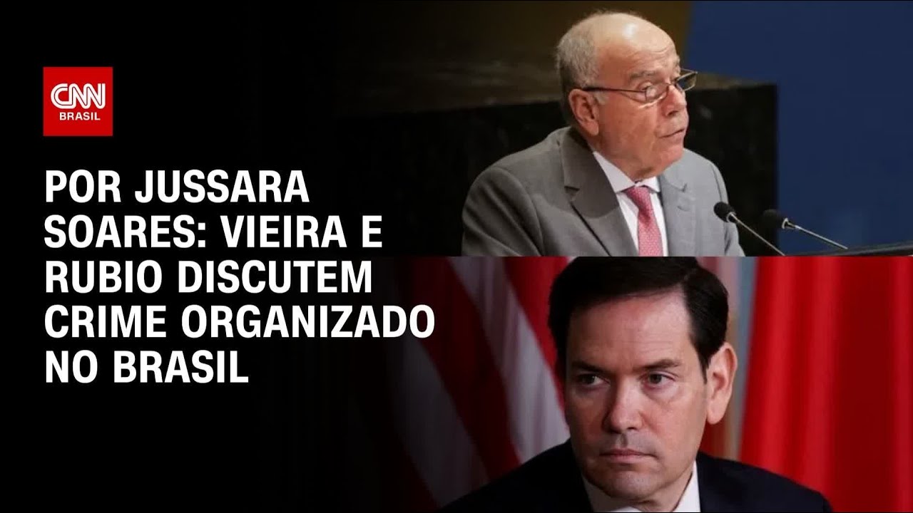 Com PCC e CV no radar dos EUA, Vieira e Rubio falam sobre crime organizado | CNN PRIME TIME