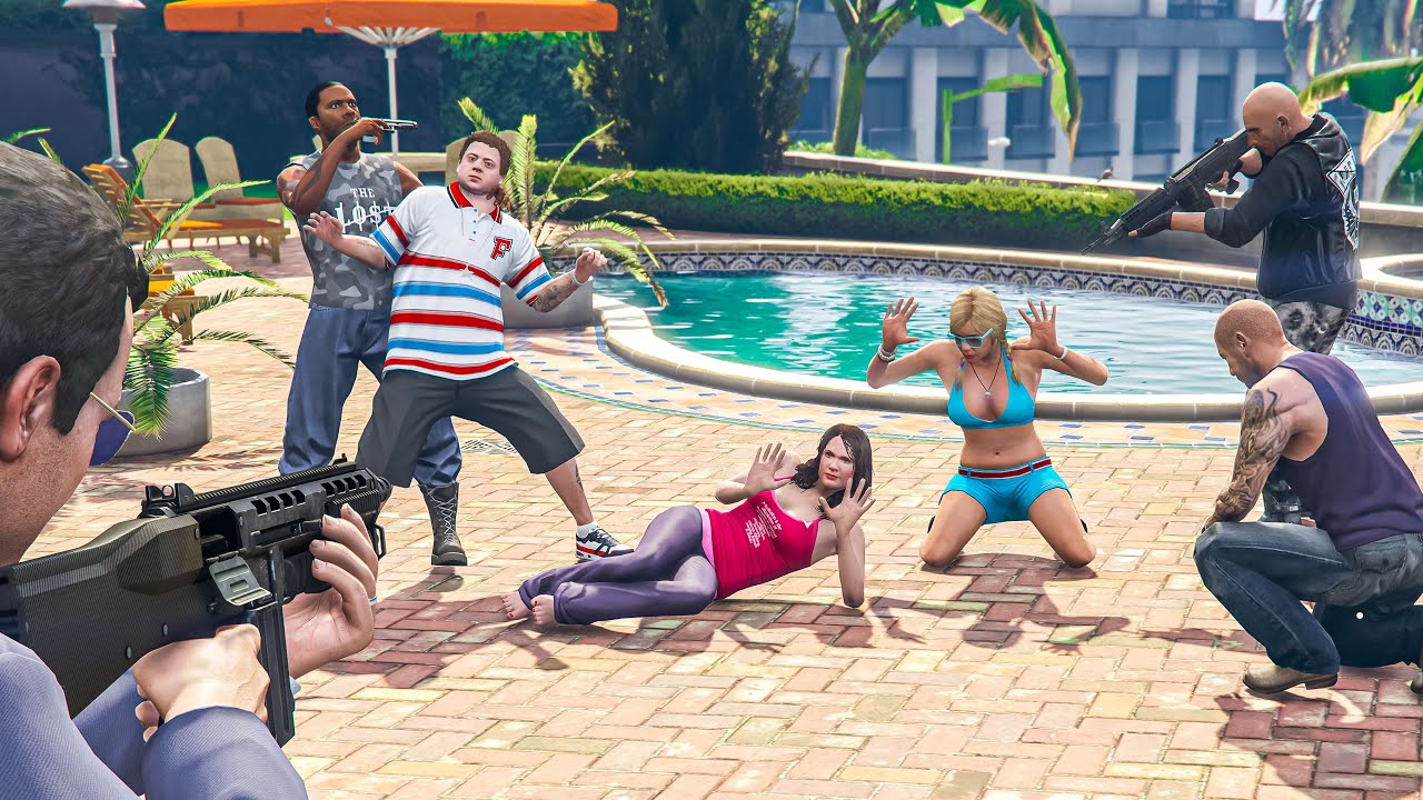 Michael's Family was kidnapped in GTA 5 (rescue mission)