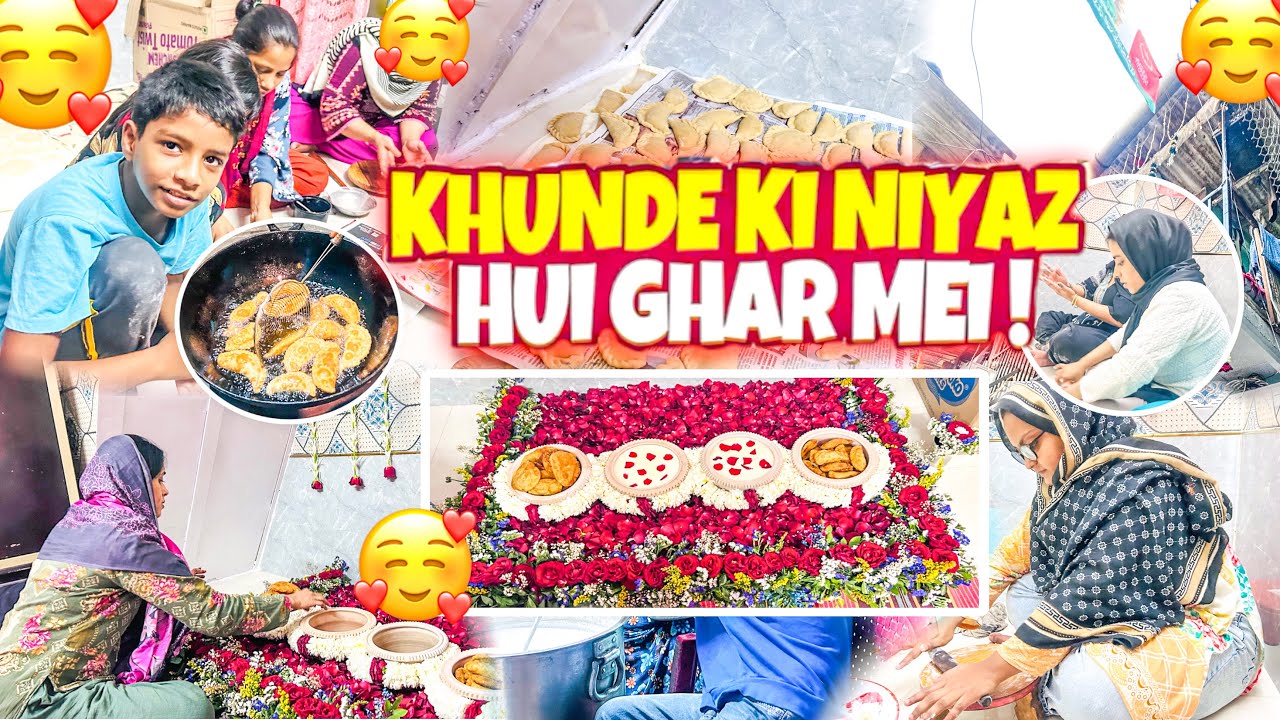 Kunde ki niyaz hui hamare ghar me || kunde per hui phoolo ki sajavat || Zaiba Vlog’s.