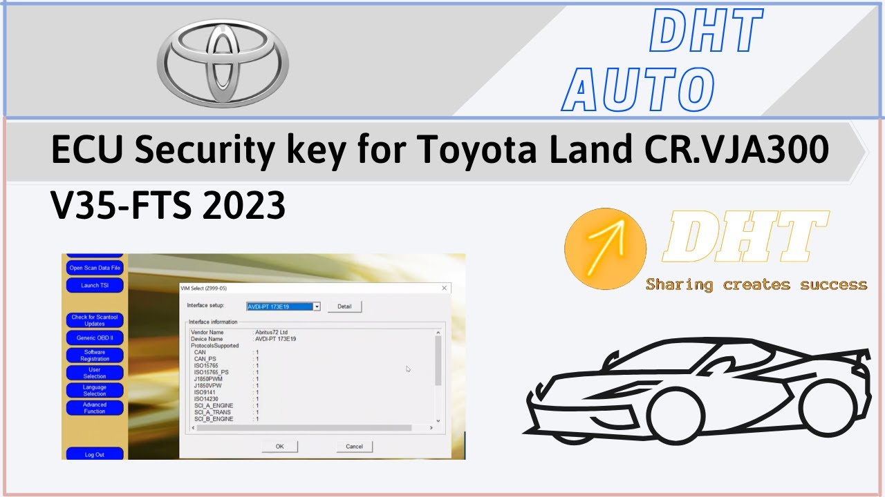 ECU Security key  for Toyota Land CR.VJA300 V35-FTS 2023 | dhtauto.com