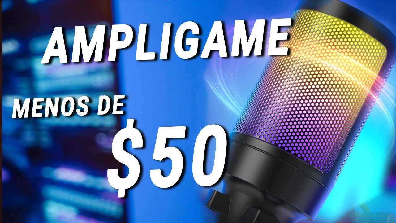 FIFINE A6V AmpliGame RGB | Microfono Bueno Bonito y Barato