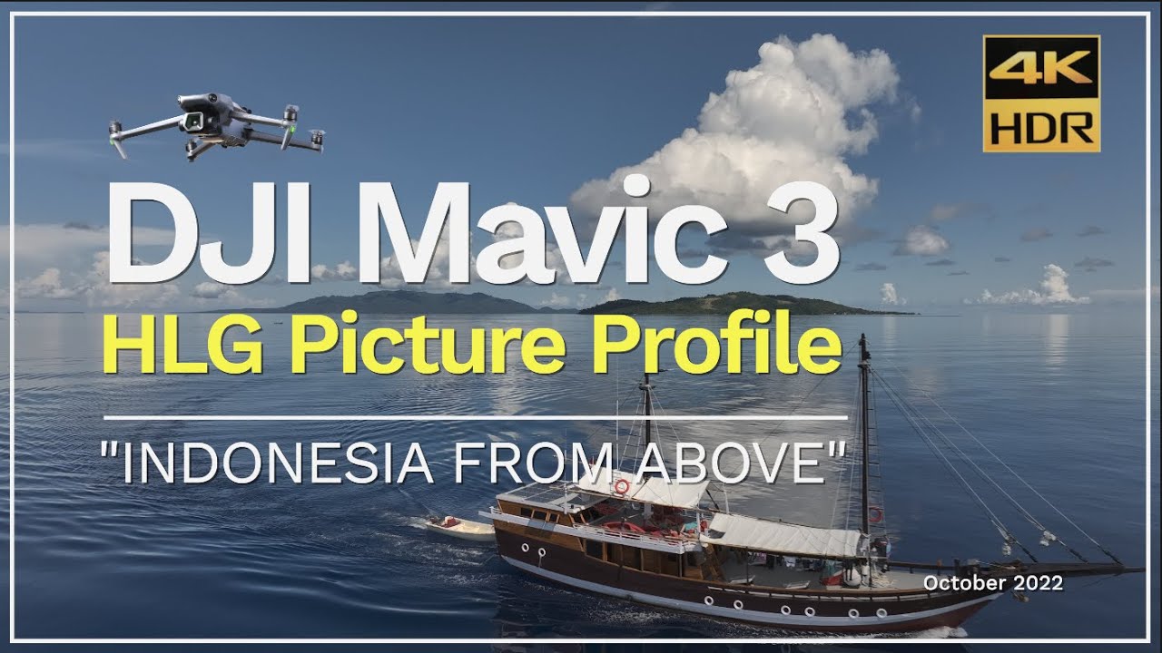 DJI Mavic 3 Drone | HLG Picture Profile | Indonesia From Above | Test Video in 4K HDR | 2022