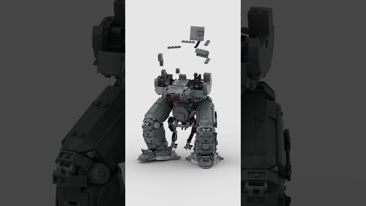 Heavy Gun Carrier Battle Mecha 🤖 Satisfying Building Animation #shorts