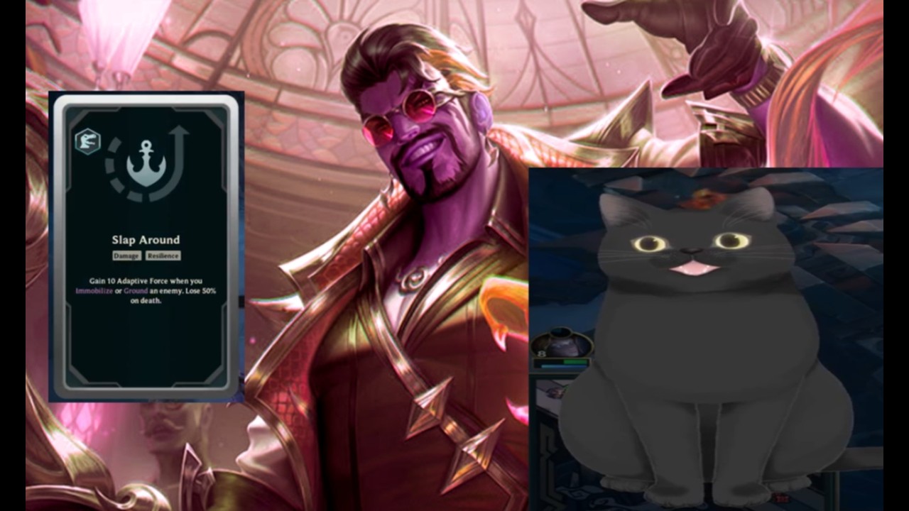 I got Draven in Aram mayham took Slap Around and just gambled the Upgraded hubris Then i missed all