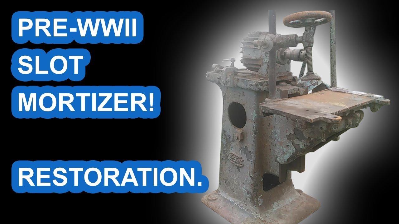 Old german pre-WWII Teichert slot mortising machine restoration, part 1
