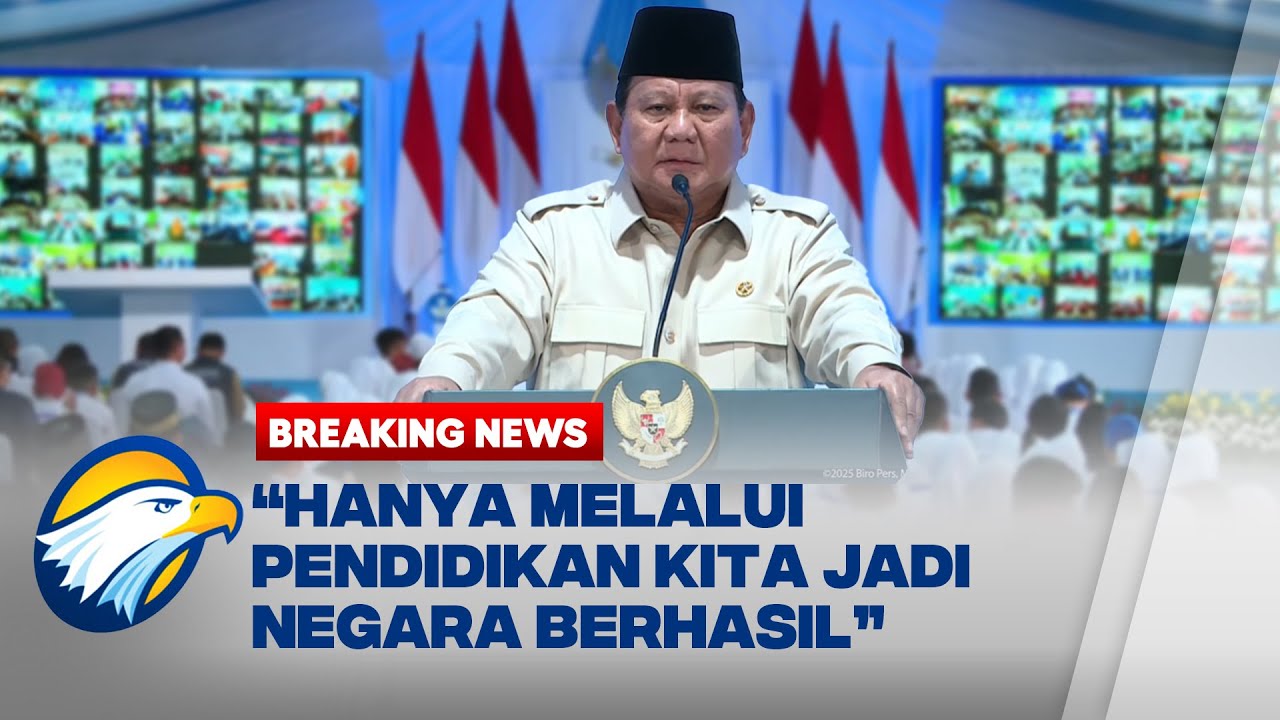 BREAKING NEWS - [FULL] Pidato Prabowo Saat Luncurkan Digitalisasi Pembelajaran: Hentikan Korupsi