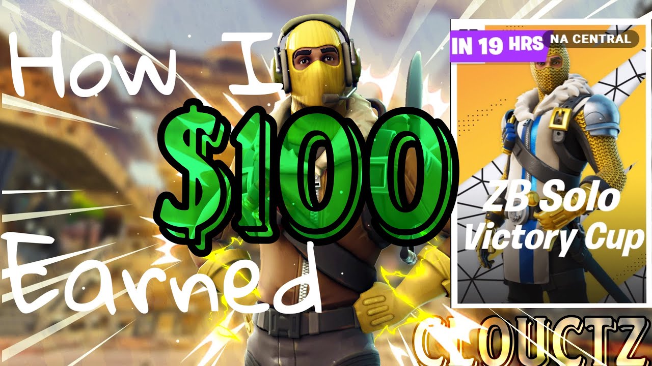 How I Won $100 In The Solo Zero Build Victory Cash Cup 🏆