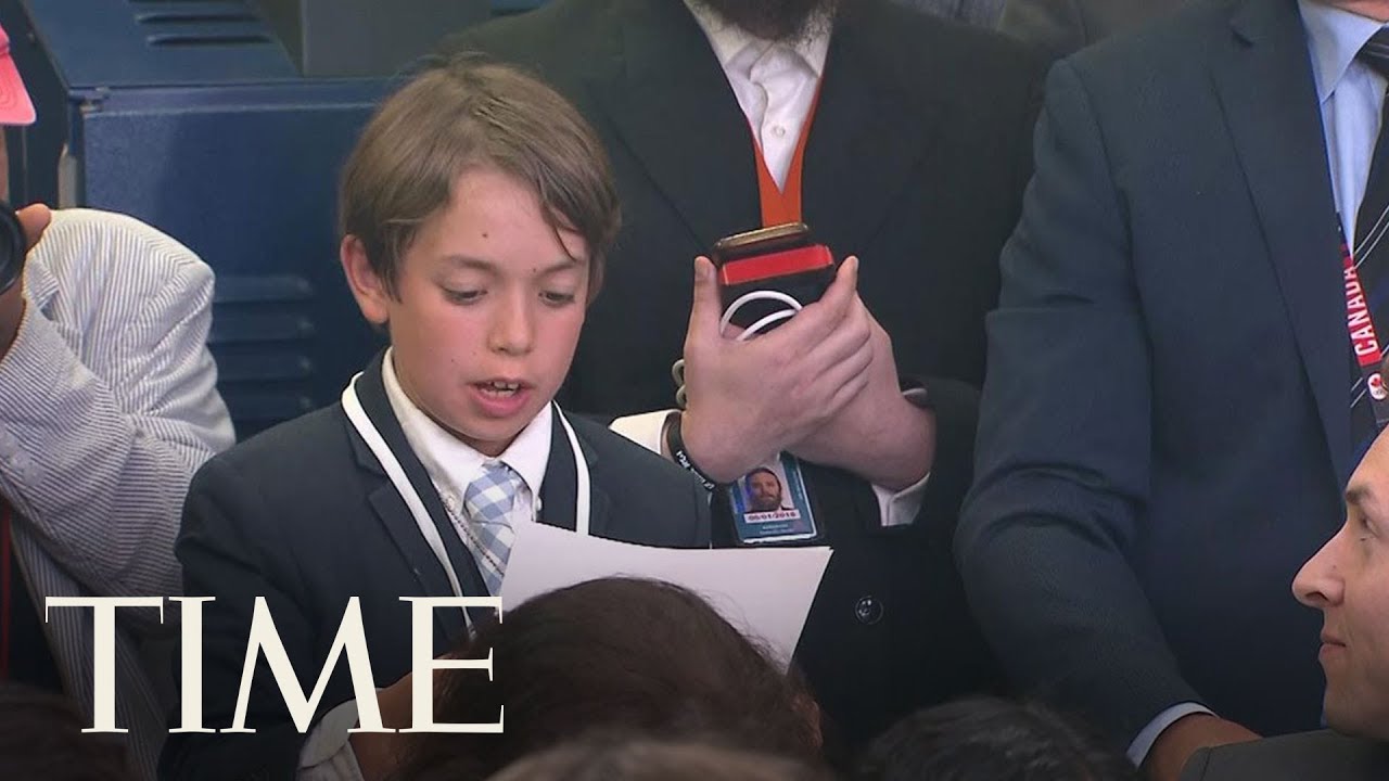 A Kid Reporter On His First Press Briefing | TIME