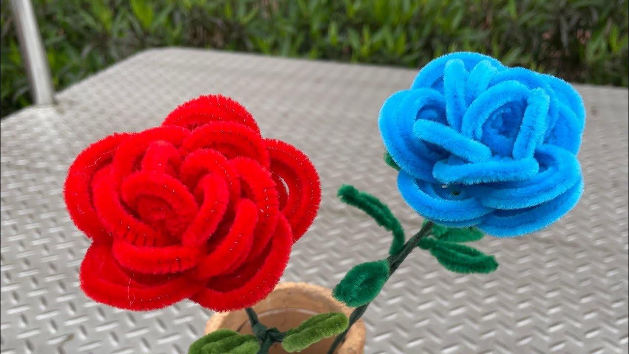 【Yun的手作教室】 扭扭棒——圈圈玫瑰花