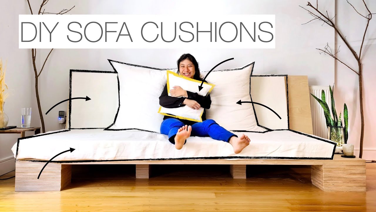 Made My Own Sofa Cushions | No Seams | DIY sofa Pt 2