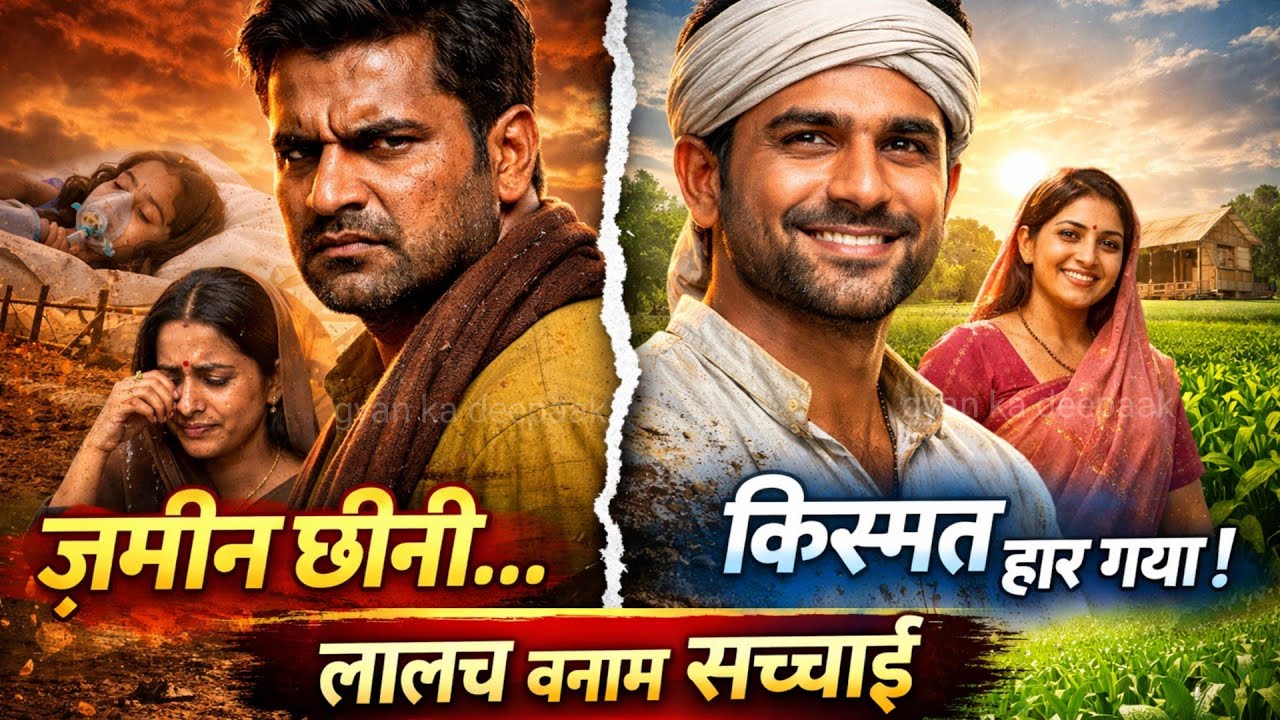 ज़मीन छीनी,किस्मत हार गया | लालच बनाम सच्चाई | Moralstory | #hindikhaniya #motivation #gyanvardhak