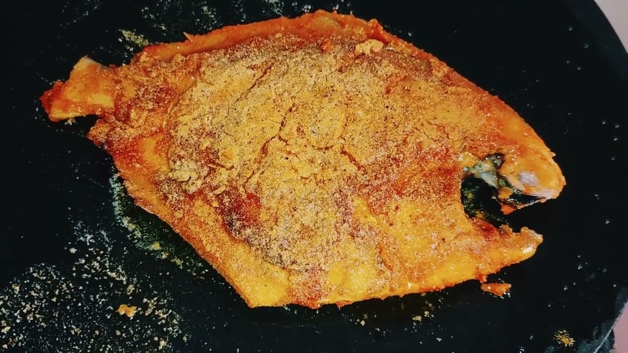 Pomfret tawa fry masala |  तांदळाचे पीठ पापलेट तवा फ्राय| pomfret fish fry 