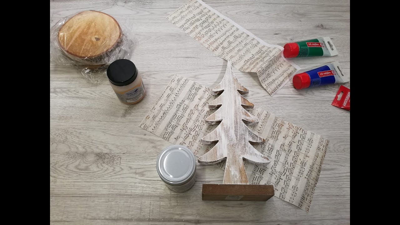 VIDEO Découpage con carta di riso . Decorazioni di Natale