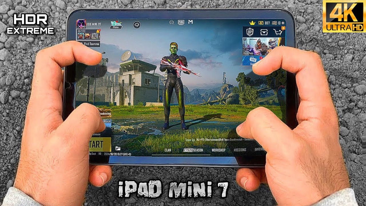 iPad Mini 7 PUBG HANDCAM 🔥 HDR+EXTREME ❤️ Pubg Test/ Gameplay/ Full Gyro/ Best Sensitivity/FHD+60FPS