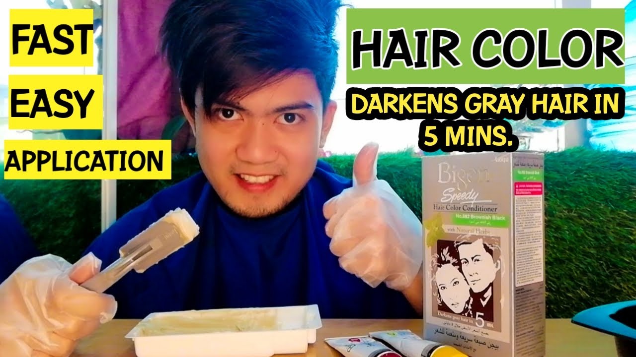 Bigen Speedy Hair Color Conditioner with Natural Herbs | Easy Application Darkens Gray Hair in 5 min