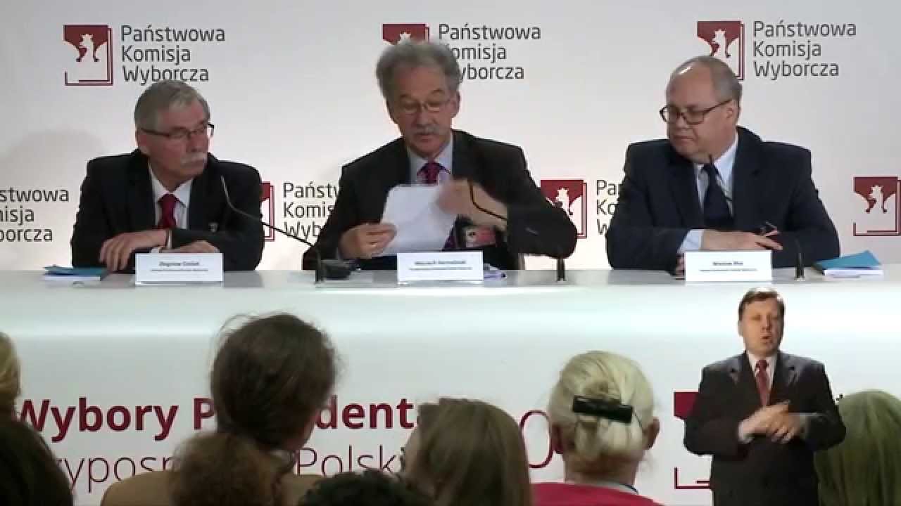 Wybory Prezydenta RP 2015 - Konferencja Prasowa PKW z dn. 10 maja 2015 r. godz. 13:30 (język migowy)