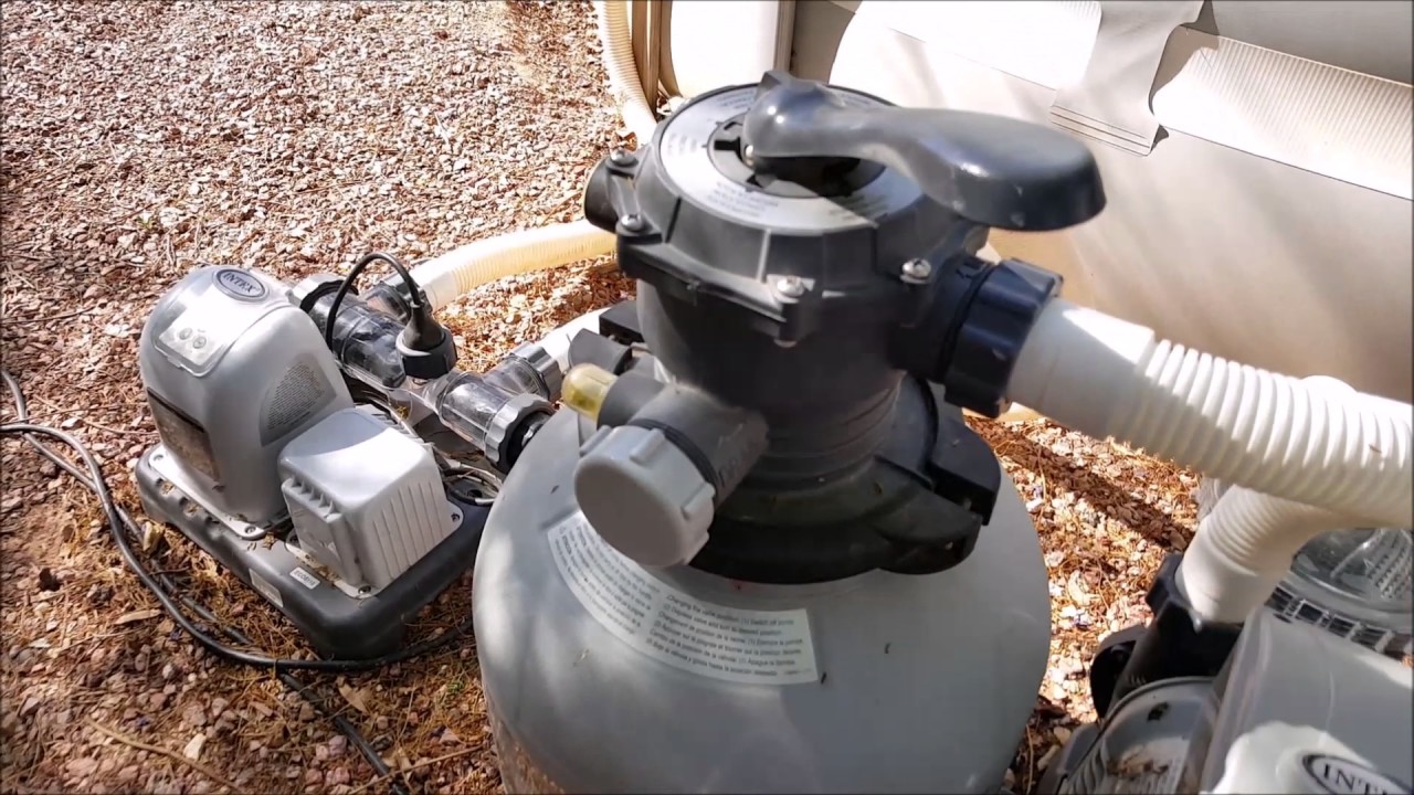 INTEX POOL - EASY UPGRADE- SAND FILTER - SALTWATER SYSTEM