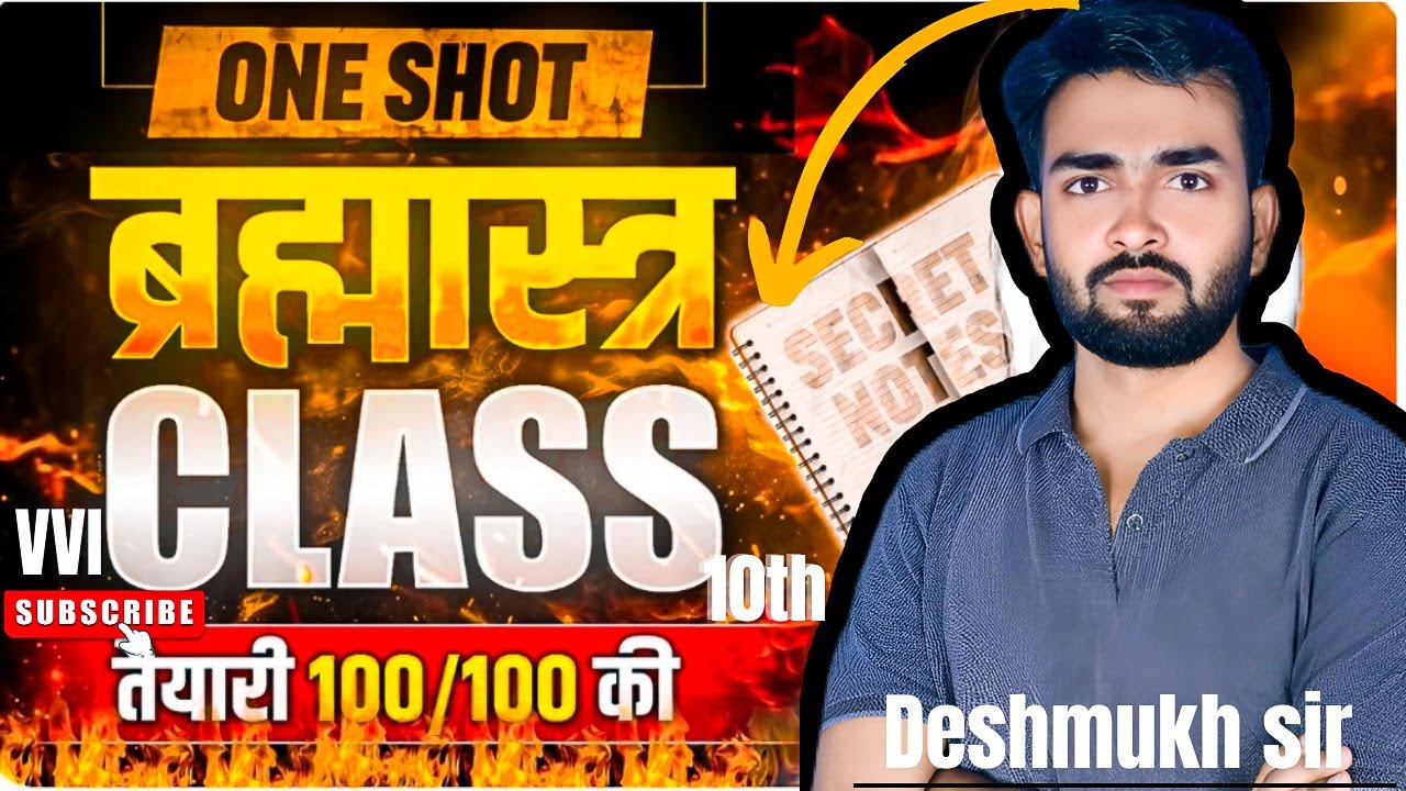 Bihar Board Class 10th Exam 2026 | PYQ ब्रह्मास्त्र Series by Deshmukh Sir