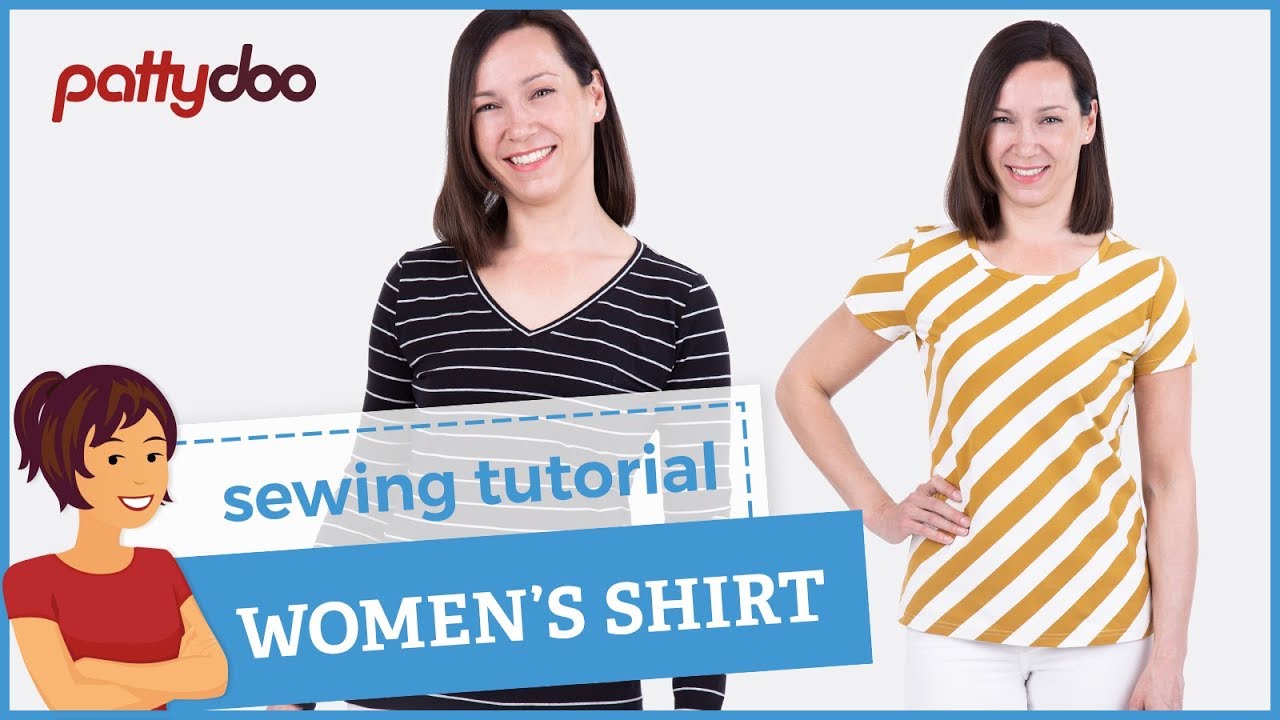 How to Sew a T-Shirt for Women - A Step by Step Sewing Tutorial