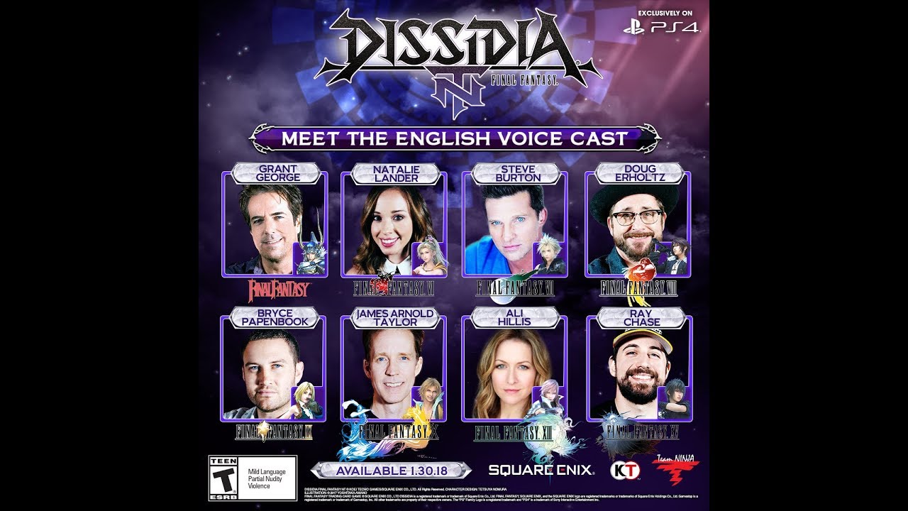 DISSIDIA FINAL FANTASY NT: Behind the English voicecast