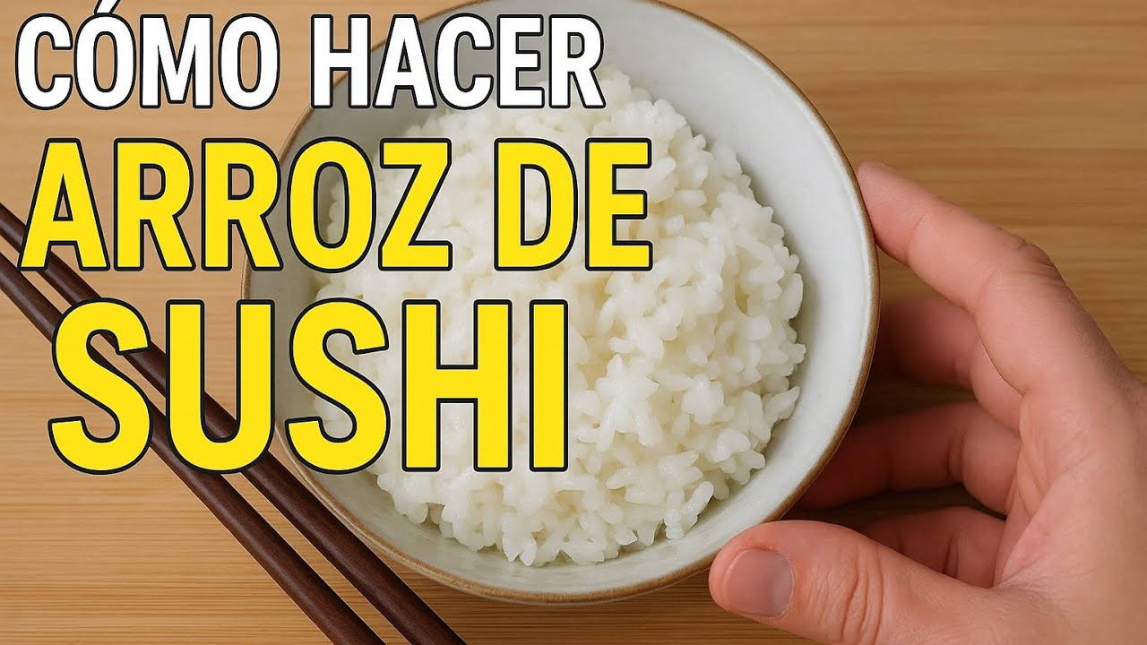 😱 Así se hace el ARROZ DE SUSHI perfecto en casa