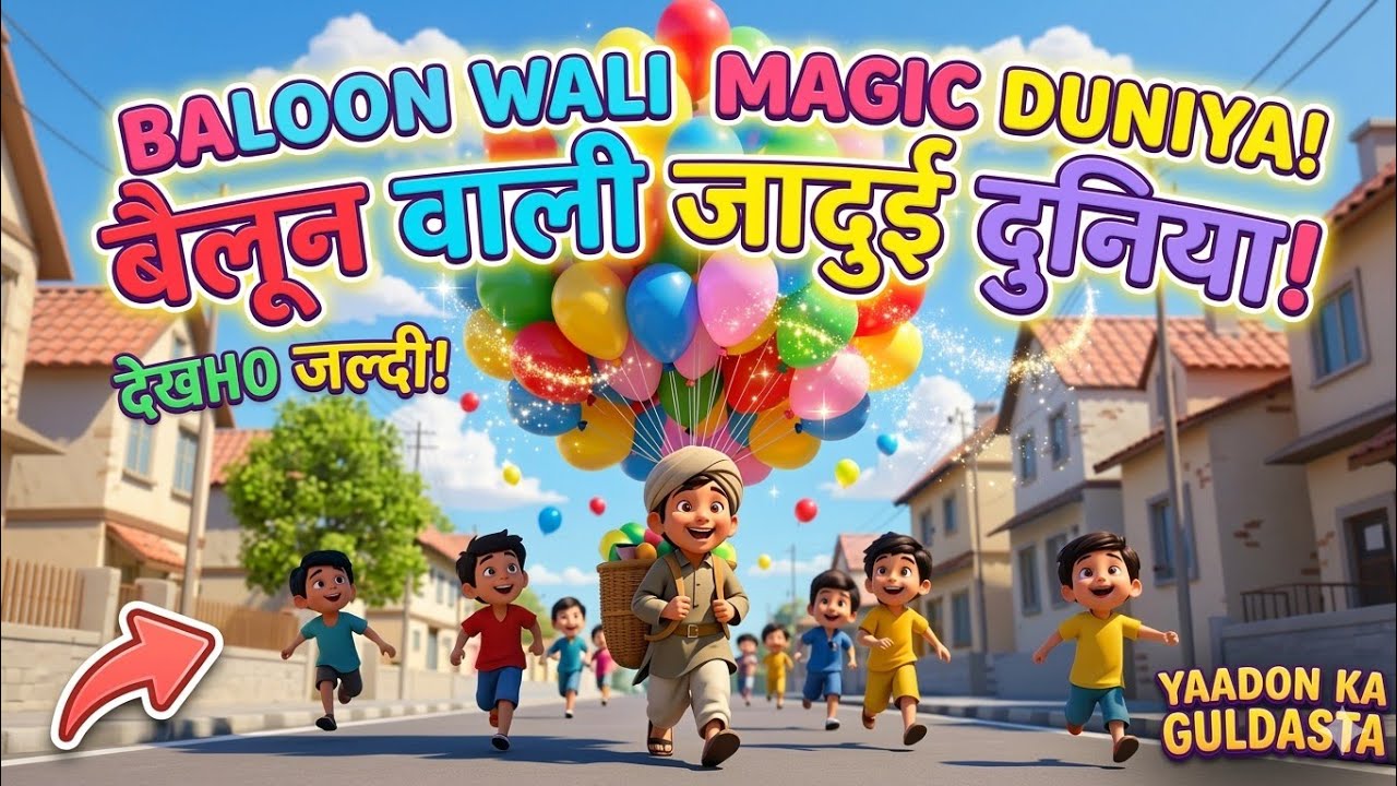 गुब्बारे ले लो गुब्बारे 🎈 | Balloon Song Hindi | Kids Cartoon Rhymes | Baby Songs