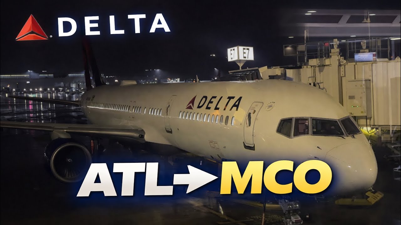 ATLANTA to ORLANDO | Flying Delta's 757-200 | FLIGHT REVIEW |