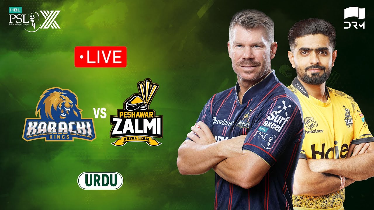 Live | Karachi Kings vs Peshawar Zalmi | 𝐔𝐑𝐃𝐔 | Match 11 | HBL PSL X | M3O1K