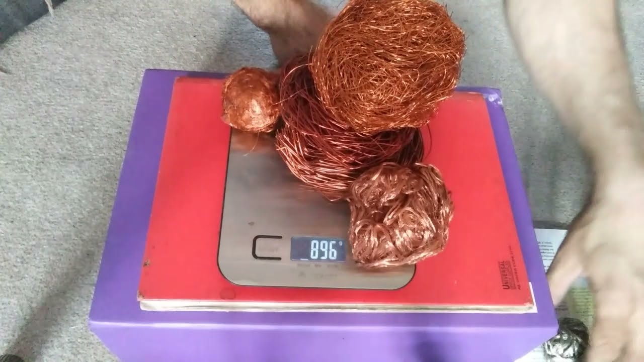 How much copper in a washing machine?