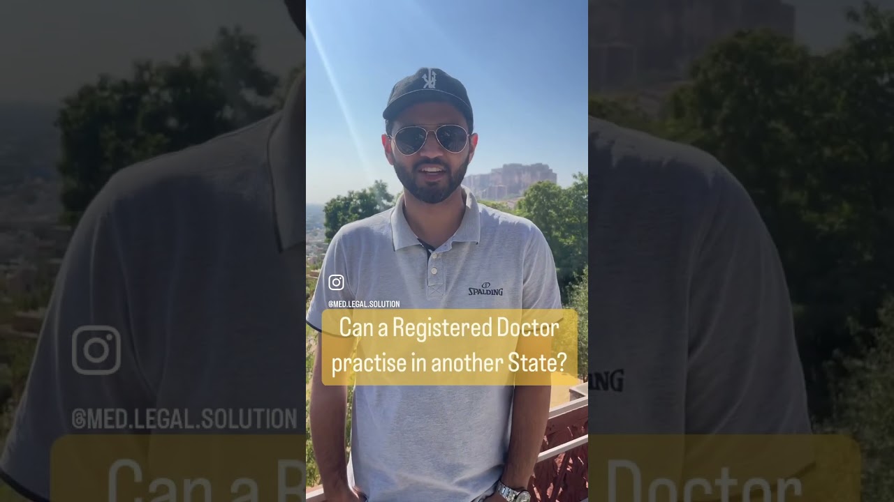 Can a doctor registered in one state practice in another state?                        #medicolegal
