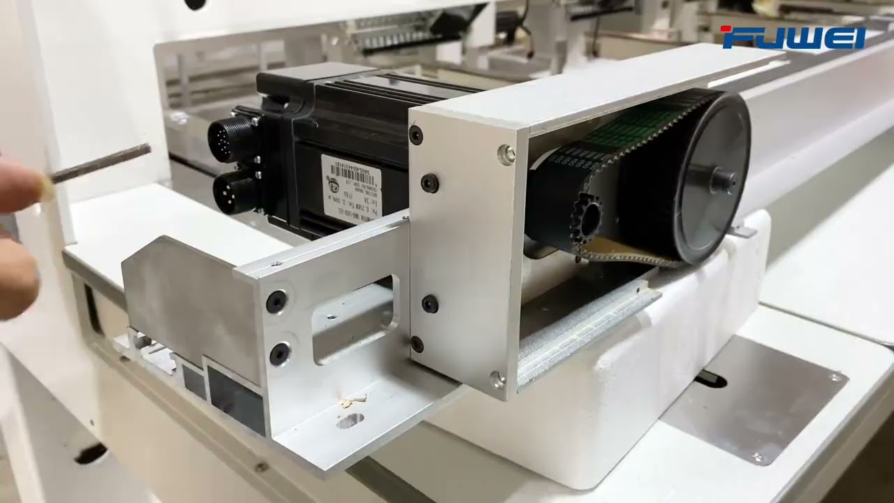 How to replace the X axis motor on Fuwei embroidery machine?