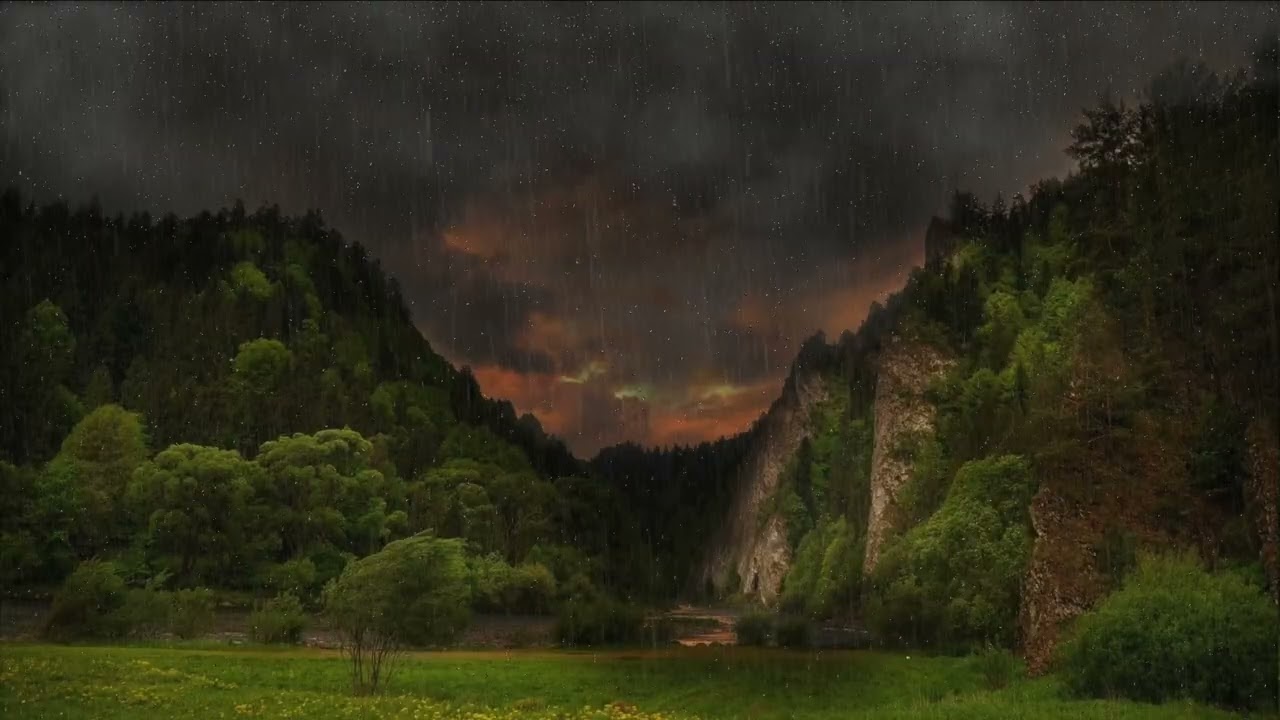 1 Saat Reklamsız Doğal Yağmur Sesi | 1 Hour of Ad-Free Natural Rain Sound 