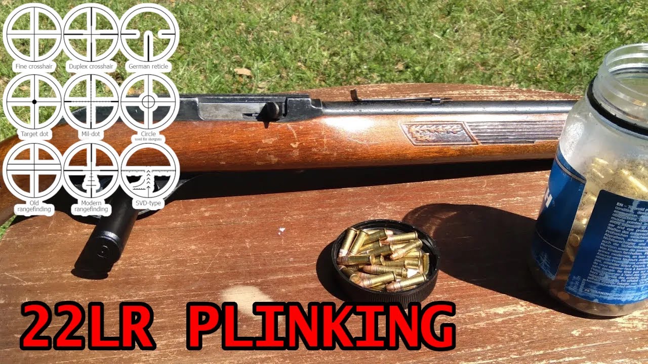 Стрельба по мишеням из винтовки калибра .22LR