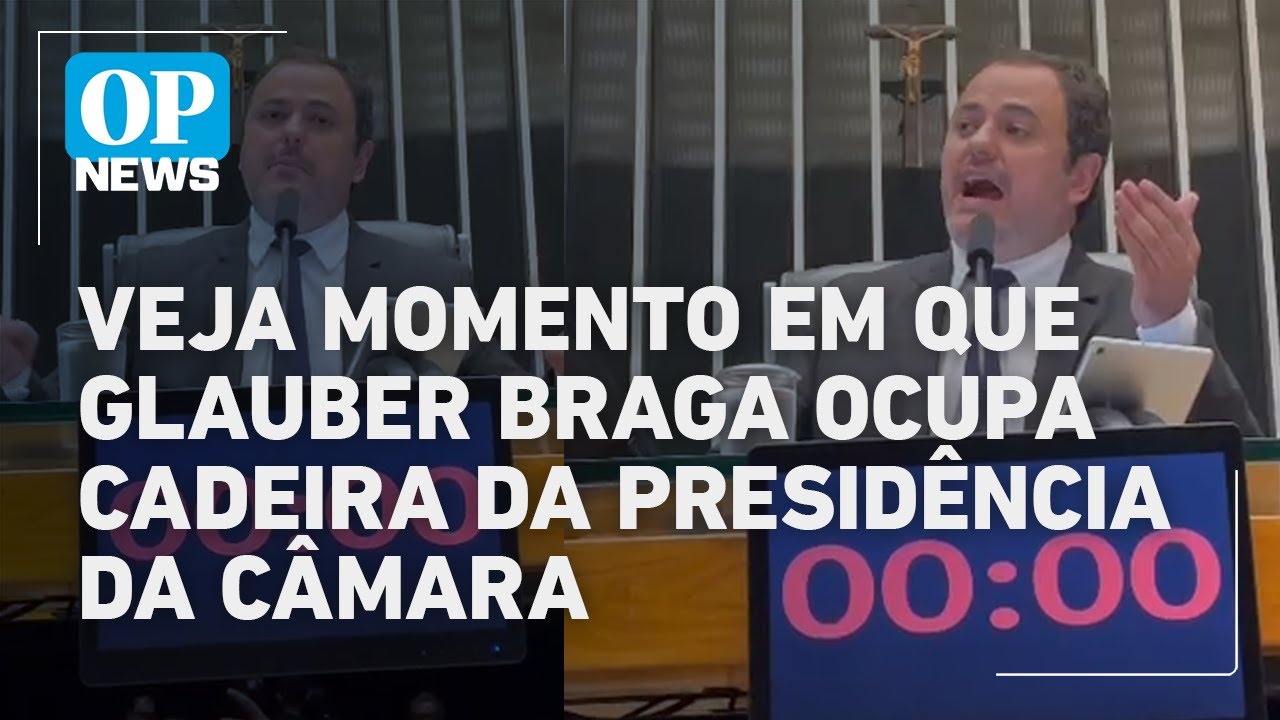 Veja momento em que Glauber Braga ocupa cadeira da presidência da Câmara l O POVO NEWS