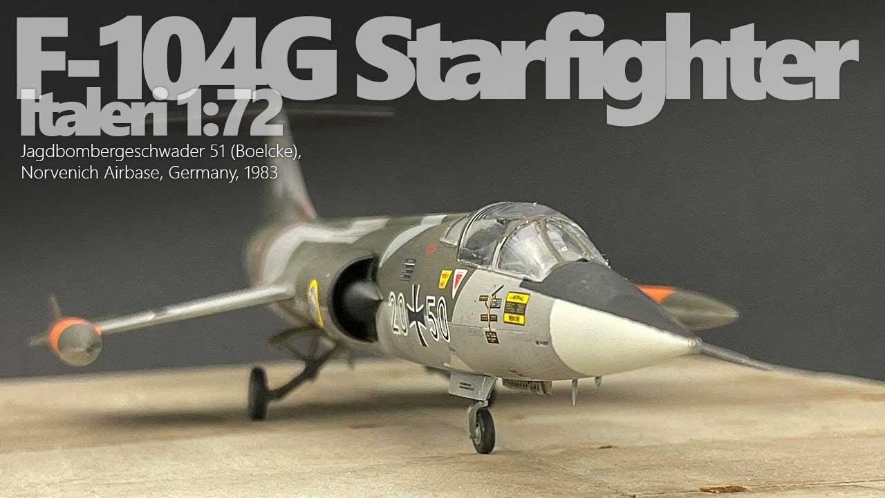 F-104G Starfighter, Italeri 1:72, Jagdbombergeschwader 51 (Boelcke), Norvenich Airbase, Germany,