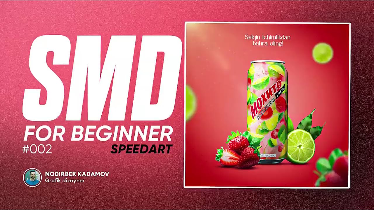 MOXITO SMD POSTER | SPEED ART | WITH RESOURS