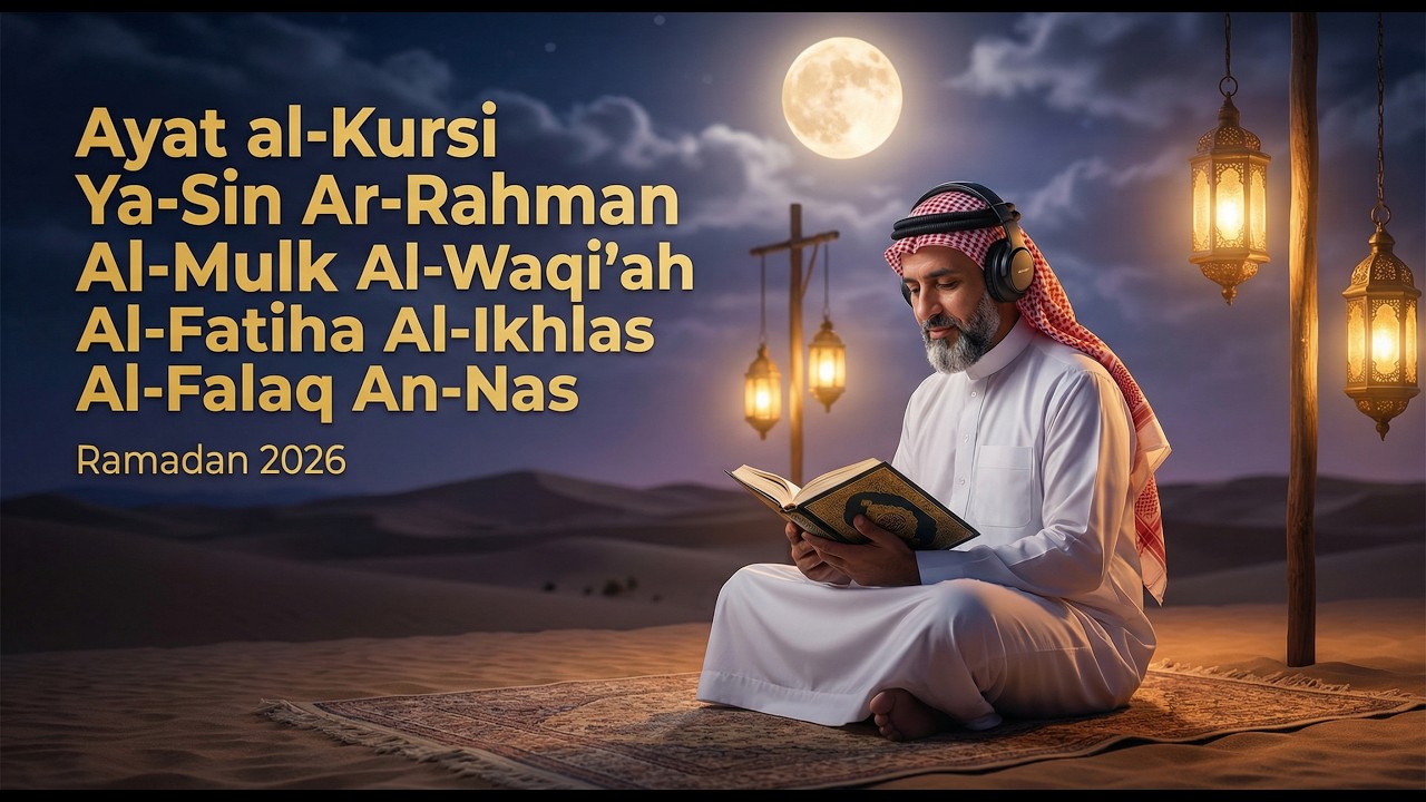 Quran recitation in a peaceful voice I Alfatiha, Yasin ,Arrahman ,AlWaqiah ,Almulk  By Alaa Aqel