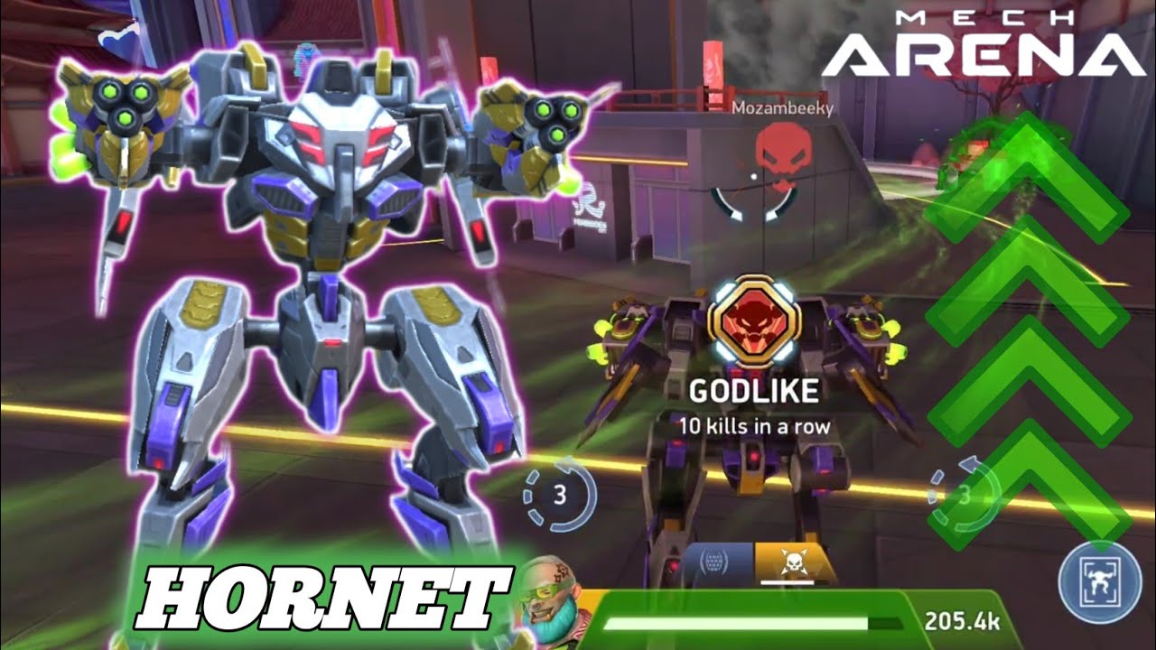 Newly Nerfed Eclipse with Buffed Missile Hornet Gameplay - Mech Arena