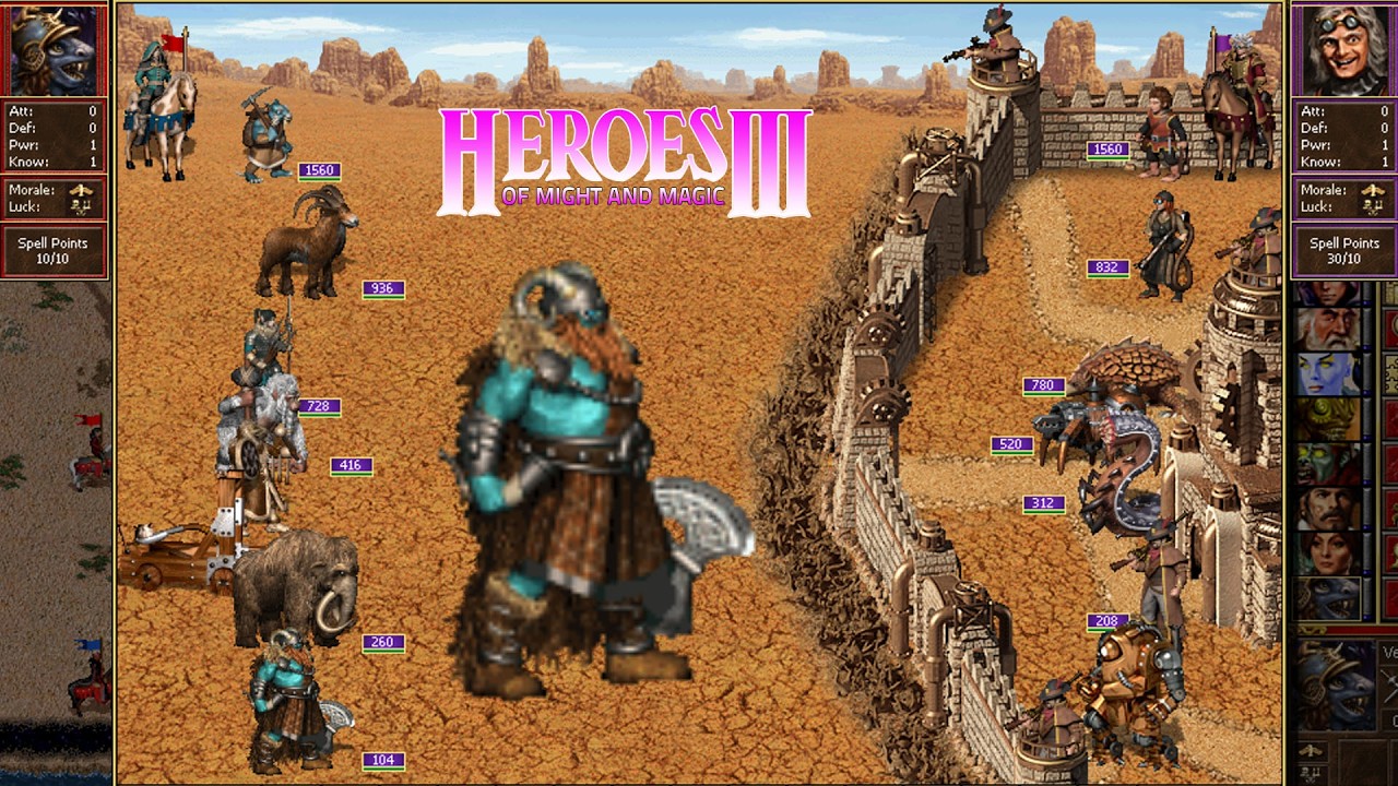 Heroes 3 COMBAT One year growth unupgraded Factory was attacked by Bulwark HoTA 1.8