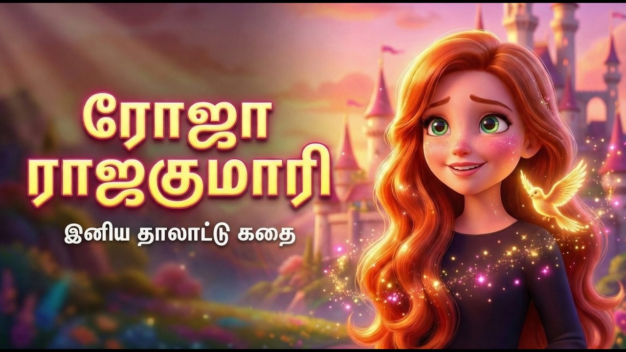 ரோஜா ராஜகுமாரி 🌹 & தங்கப் பறவை 🐦✨ | அன்பு சாபத்தை வென்ற கதை | இனிய தாலாட்டு குழந்தைகள் பாடல்