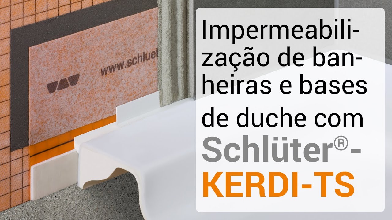 Impermeabilização de banheiras e bases de duche com Schlüter-KERDI-TS