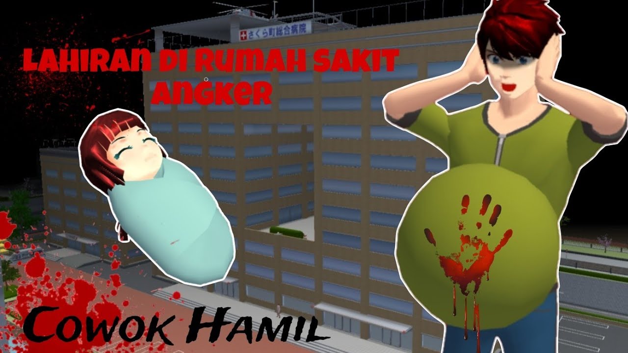 Cowok Hamil Lahiran Di Rumah Sakit Angker 😱 | Sakura School Simulator