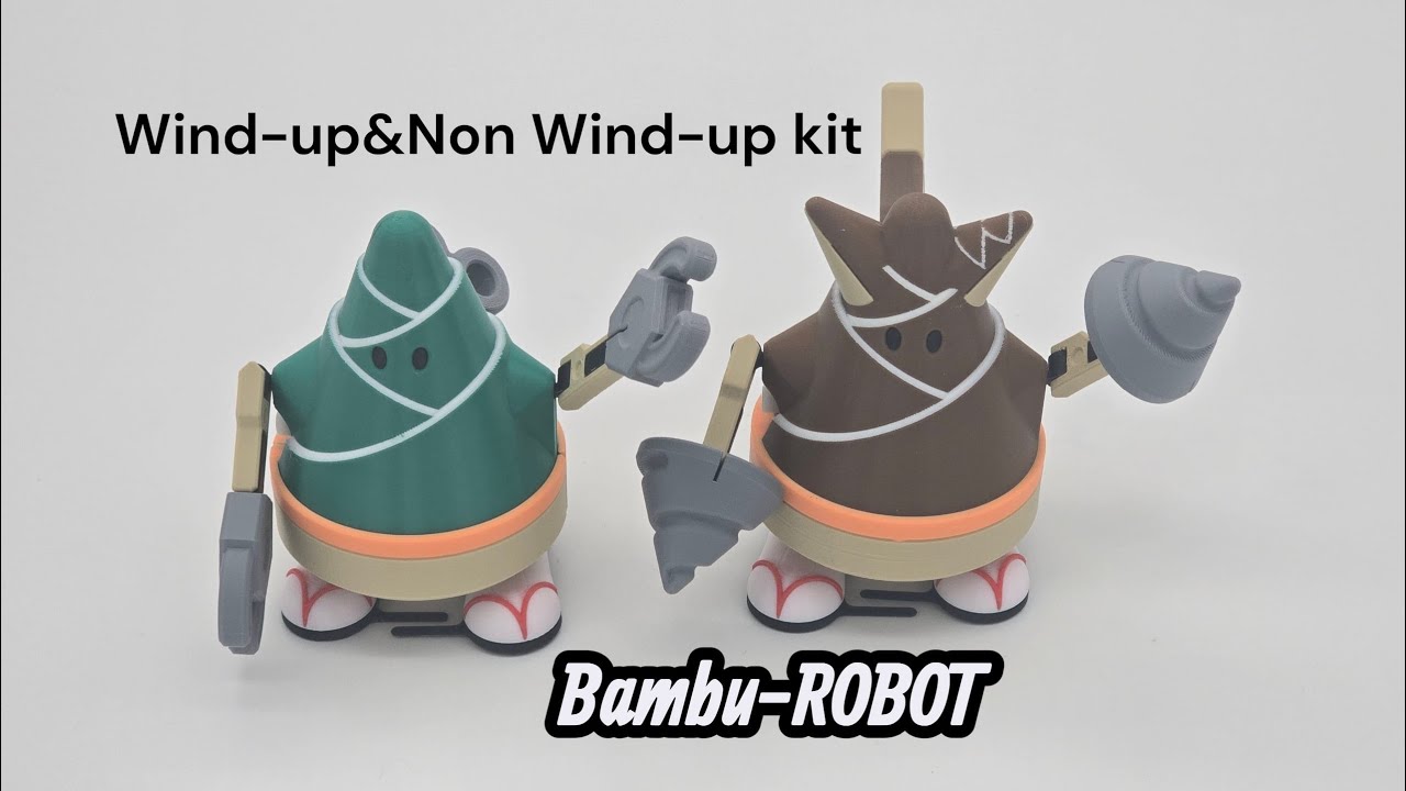 Cute Bambu robot (wind-up&non wind-up kit)